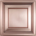 Cast and Bevel - Coffered Square Ceiling Tile (2x2) Copper Drop-In 16"