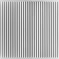 Cast and Bevel - Linear Luxe Ceiling Tile (2x2) White Drop-In 15 16"