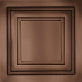 Cast and Bevel - Mod Square Ceiling Tile (2x2) Bronze Drop-In 15 16"