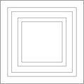 Cast and Bevel - Mod Square Ceiling Tile (2x2) Clear Drop-In 15 16"