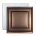Cast and Bevel - Modern Grid Acoustic Ceiling Tile NRC.50 (2x2) Bronze Drop-In 15 16"