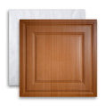Cast and Bevel - Modern Grid Acoustic Ceiling Tile NRC.50 (2x2) Caramel Wood Drop-In 15 16"