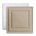 Cast and Bevel - Modern Grid Acoustic Ceiling Tile NRC.50 (2x2) Latte Drop-In 15 16"