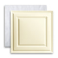 Cast and Bevel - Modern Grid Acoustic Ceiling Tile NRC.50 (2x2) Sand Drop-In 15 16"