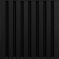 Cast and Bevel - Parallel Ceiling Tile (2x2) Black Drop-In 15 16"