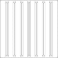 Cast and Bevel - Parallel Ceiling Tile (2x2) Frosted Drop-In 15 16"