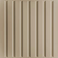 Cast and Bevel - Parallel Ceiling Tile (2x2) Latte Drop-In 15 16"
