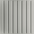 Cast and Bevel - Parallel Ceiling Tile (2x2) Stone Drop-In 15 16"