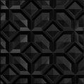 Cast and Bevel - Tiled Geo Ceiling Tile (2x2) Black Drop-In 15 16"