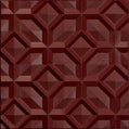 Cast and Bevel - Tiled Geo Ceiling Tile (2x2) Merlot Drop-In 15 16"