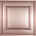 Cast and Bevel - Contemporary Ceiling Tile (2x2) Copper Drop-In 16"