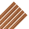 Cast and Bevel - Decorative Strips (25-Pack) Caramel Wood