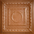 Cast and Bevel - Egg & Dart Ceiling Tile (2x2) Caramel Wood