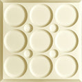 Cast and Bevel - Ellipses Ceiling Tile (2x2) Sand Drop-In 15 16"