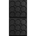 Cast and Bevel - Ellipses Ceiling Tile (2x4) Black Drop-In 15 16"