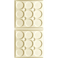 Cast and Bevel - Ellipses Ceiling Tile (2x4) Sand Drop-In 15 16"