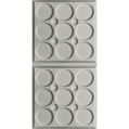 Cast and Bevel - Ellipses Ceiling Tile (2x4) Stone Drop-In 15 16"