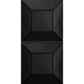 Cast and Bevel - Facet Cut Ceiling Tile (2x4) Black Drop-In 15 16"