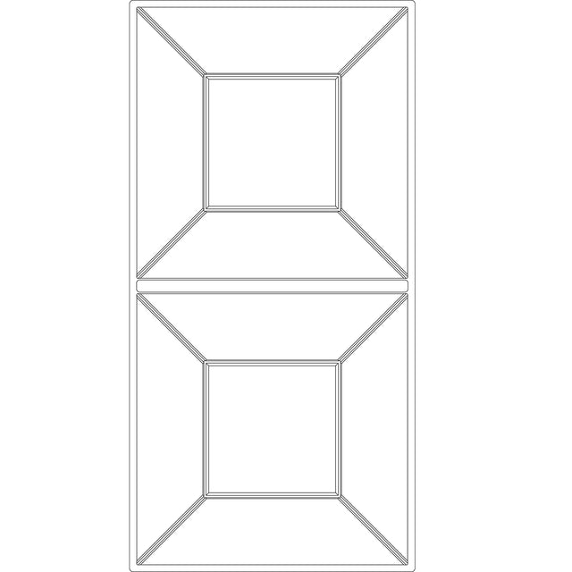 Facet Cut Ceiling Tile (2x4)