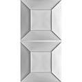 Cast and Bevel - Facet Cut Ceiling Tile (2x4) White Drop-In 15 16"