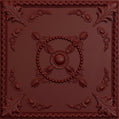 Cast and Bevel - Filigree Ceiling Tile (2x2) Merlot