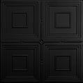 Cast and Bevel - Foursquare Ceiling Tile (2x2) Black