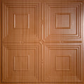Cast and Bevel - Foursquare Ceiling Tile (2x2) Caramel Wood