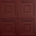 Cast and Bevel - Foursquare Ceiling Tile (2x2) Merlot