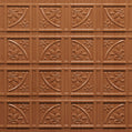 Cast and Bevel - French Quarter Ceiling or Wall Tile (2x2) Caramel Wood Glue-Up No Grid