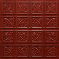 Cast and Bevel - French Quarter Ceiling or Wall Tile (2x2) Cherry Wood Glue-Up No Grid