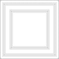 Cast and Bevel - Sample - Modern Grid (2x2) Frosted