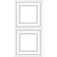 Cast and Bevel - Modern Grid Ceiling Tile (2x4) Frosted Drop-In 15 16"