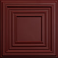 Cast and Bevel - Nested Grid Ceiling Tile (2x2) Merlot