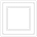 Cast and Bevel - Piazza Ceiling Tile (2x2) Clear Drop-In 15 16"