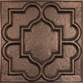 Cast and Bevel - Rosette Ceiling Tile (2x2) Bronze Drop-In 15 16"