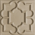 Cast and Bevel - Rosette Ceiling Tile (2x2) Latte Drop-In 15 16"