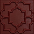 Cast and Bevel - Rosette Ceiling Tile (2x2) Merlot Drop-In 15 16"