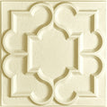 Cast and Bevel - Rosette Ceiling Tile (2x2) Sand Drop-In 15 16"