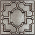Cast and Bevel - Rosette Ceiling Tile (2x2) Tin Drop-In 15 16"