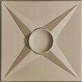 Cast and Bevel - Sphere & Spoke Ceiling Tile (2x2) Latte Drop-In 15 16"