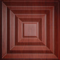 Cast and Bevel - Square Echo Ceiling Tile (2x2) Cherry Wood Drop-In 15 16"