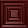 Cast and Bevel - Square Echo Ceiling Tile (2x2) Merlot Drop-In 15 16"