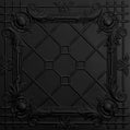 Cast and Bevel - Trellis Ceiling Tile (2x2) Black No Grid