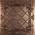 Cast and Bevel - Trellis Ceiling Tile (2x2) Bronze No Grid