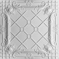 Cast and Bevel - Trellis Ceiling Tile (2x2) White No Grid
